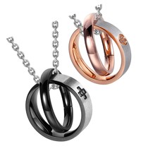 URBAN JEWELRY His and Hers Couples Engraved Double Ring - $1,019.46 MXN