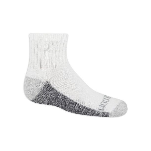 Fruit of the Loom Boys Durable Crew Socks, 10 Pack, White Size 9-2.5 Item image 4
