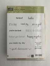 STAMPIN UP! Stamp &#39;A Dozen Thoughts&#39; --Sale-A-Bration Set of 12 Stamps NEW - $22.80