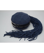 BCBG Max Azria Kora Cow Suede Faceted Clutch Navy Bag with Fringe NWT - $108.66 CAD