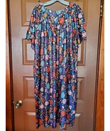 Anthony Richards House Dress Leaves Pattern MuuMuu Womens Size 1X - £11.67 GBP