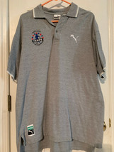 Vintage Puma Men&#39;s Size Xl NORTH-SOUTH Girls Soccer Exspo Gray Polo Shirt - £3.92 GBP