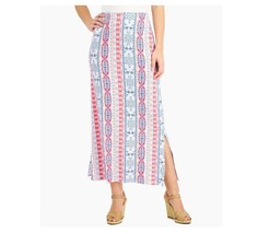 JM Collection Womens S Berry Sorbet Printed Side Slit Knit Maxi Skirt NWT J74 - £19.69 GBP