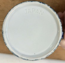 Vintage 80s Japan Porcelain Cobalt Blue White Marble Patterned Coffee Mug Cup - £21.08 GBP