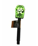 Tombstone 9&quot; HALLOWEEN LIGHTED Green Solar Stake Light - $278.34 MXN