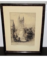 James Alphege BREWER Original Engraving Canterbury UK by Listed Artist 1... - £225.19 GBP