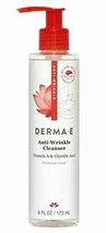 NEW Derma E Anti-Wrinkle Vitamin A Glycolic Facial Cleanser with Papaya 6 oz - £13.36 GBP