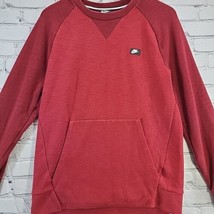 Nike Sweatshirt Mens Sz S Small Red Pullover Kangaroo Pocket  - £15.48 GBP