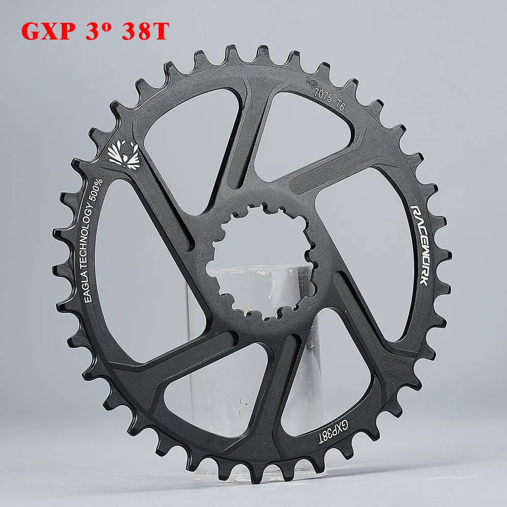 RACEWORK MTB Chainring  32T/34T/36T/38T Crown m/6mm Offset Bicycle Narrow Chainr - £84.46 GBP