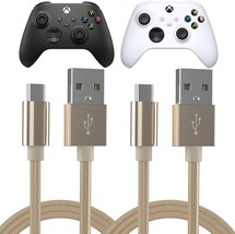 Xbox X/S Controller Charger Cable, Usb C To Usb A, 6&#39; Nylon Braided Type C Fast - £27.65 GBP