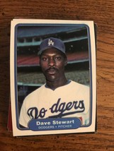 Dave Stewart 1982 Fleer Rookie Baseball Card (1085) - £2.35 GBP