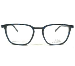 Oga Morel Brille Rahmen 10077O BB21 Schwarz Blau Schildplatt Quadrat 54-19-145 - £146.75 GBP