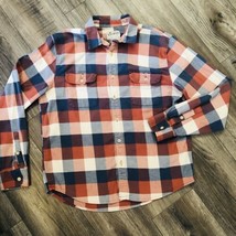 Lucky Brand Shirt Men Large Plaid Flannel Pockets Button Up Saturday Str... - £13.12 GBP