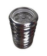 Frank M. Whiting Sterling Silver Rim Cut Glass Wine Coasters Sunburst Lo... - $121.48 CAD