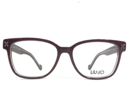 Liu Jo Eyeglasses Frames LJ2650 609 Burgundy Purple Denim Print Gold 52-15-135 - £51.30 GBP