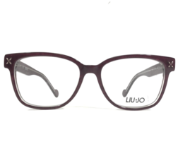 Liu Jo Eyeglasses Frames LJ2650 609 Burgundy Purple Denim Print Gold 52-15-135 - £52.47 GBP