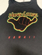 Vintage Hawaii Hang Loose Alstyle Men’s Tank Top Large Black Colorful - $18.52