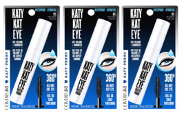 (3-Pack) CoverGirl Katy Kat Mascara, Katy Kat Eye, Waterproof, Very Black 825 -  - £18.08 GBP