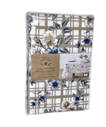 Bee &amp; Willow Cottage Floral Plaid Laminate Tablecloth 52x70in Peyote - €24,11 EUR