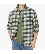 Levi&#39;s Mens Worker Relaxed Plaid Long Sleeve Button-Down Shirt Warm Oliv... - $39.64 CAD