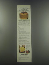 1985 Duncan Hines Deluxe Lemon Cake Mix Ad - recipe for Sour cream Lemon Glaze - £14.54 GBP