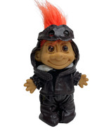 RUSS TROLL Pilot Aviator Motorcycle Faux Leather Outfit Red Hair #18352 - £7.03 GBP