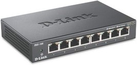 D Link DGS 108 8 Port Gigabit Ethernet Switch - £62.33 GBP