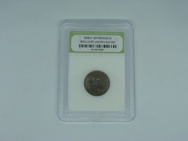 2008-P Jefferson 5c Brilliant Uncirculated Five Cents Certified Authentic Coin - £9.02 GBP