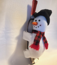 St Nicholas Square Holiday Cheer Wine Hugger Snowman NWT 12&quot; - $9.74