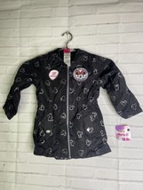Disney Minnie Mouse Hoodie Ears Lightweight Black Jacket Coat Toddler Gi... - £27.37 GBP