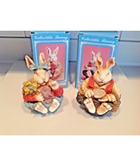 Easter Decorations  ~  Set of 2 Bunnies ~ Windsor Collection ~ COLLECTIB... - $18.81