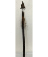 Vtg Unique Spear  Arrow Tribal African  Sculpture Wooden Carved Top 30.5... - $230.30