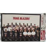 Vintage NBA Portland Trail Blazers 1989-1990 Team Poster Drexler Kersey ... - £77.39 GBP