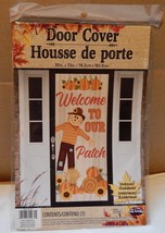Door Cover Fall To Thanksgiving Halloween 30&quot;x 72&quot; Welcome To Our Patch NIB 268C - £3.93 GBP