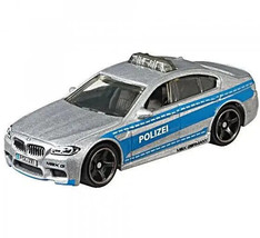 BMW M5 Police Car Metallic Silver Matchbox Scale 1:64 – Special Edition - £23.97 GBP