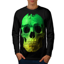 Skull Glow Head Tee Mad Concert Men Long Sleeve T-shirt - £11.94 GBP
