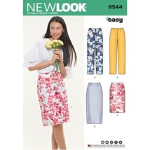 New Look Sewing Pattern 6544 Skirt Pants Size 10-22 - $8.96