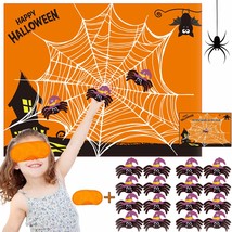 Halloween Party Games For Kids Pin The Spider On The Web Halloween Party... - £16.64 GBP