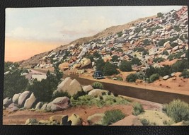 1945 Linen Postcard - Scene in Tijeras Canyon, Highway 66 - £2.91 GBP