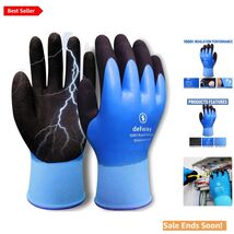 Waterproof Insulated Work Gloves with Non-Slip Grip - 1000V Safety Approved - $21.73