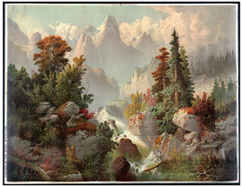 3910.Mountains Vintage Nature 18x24 Poster.Land Art Decorative.Decorator... - £22.35 GBP