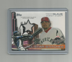 Troy Glaus (Angels) 2004 Topps Updates ALL-STAR Stiches Jersey Relic #ASR-TG - £7.56 GBP