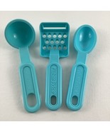 Fisher Price Fun With Food Ladle Spoon Utensil Blue Pretend 80s Lot Vint... - $16.79