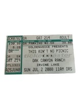 THIS AIN&#39;T NO PICNIC 2nd yr. 2000 Ticket ft.: Beck, Modest Mouse, Built ... - £22.76 GBP