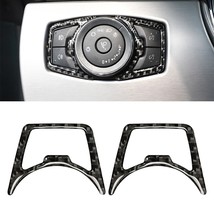 2Pcs   ABS Car Headlight Switch Cover Trim Decor For  F150  Explorer 2014 2015 2 - £29.21 GBP