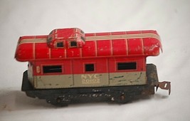 Old Vintage MARX Toys New York Central Caboose Car RR Railroad Train NYC... - $19.79