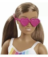 Barbie Loves The Ocean Beach-Themed Doll 11.5&quot; Curvy Recycled Plastic - £16.81 GBP