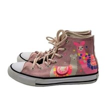 Girls Converse Suede Lama themed hi top Chuck Taylors - £22.06 GBP