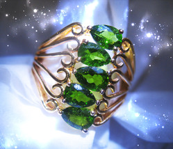 Haunted Ring Bring Money To Me Extreme Wealth Golden Royal Collection Magick - £261.57 GBP