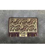 Wall key holder. Personalized Key holder for wall. Wood key holder. Fami... - $1,085.25 MXN